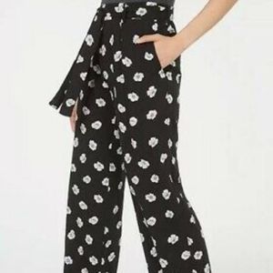 Bebop floral pants with belt/tie